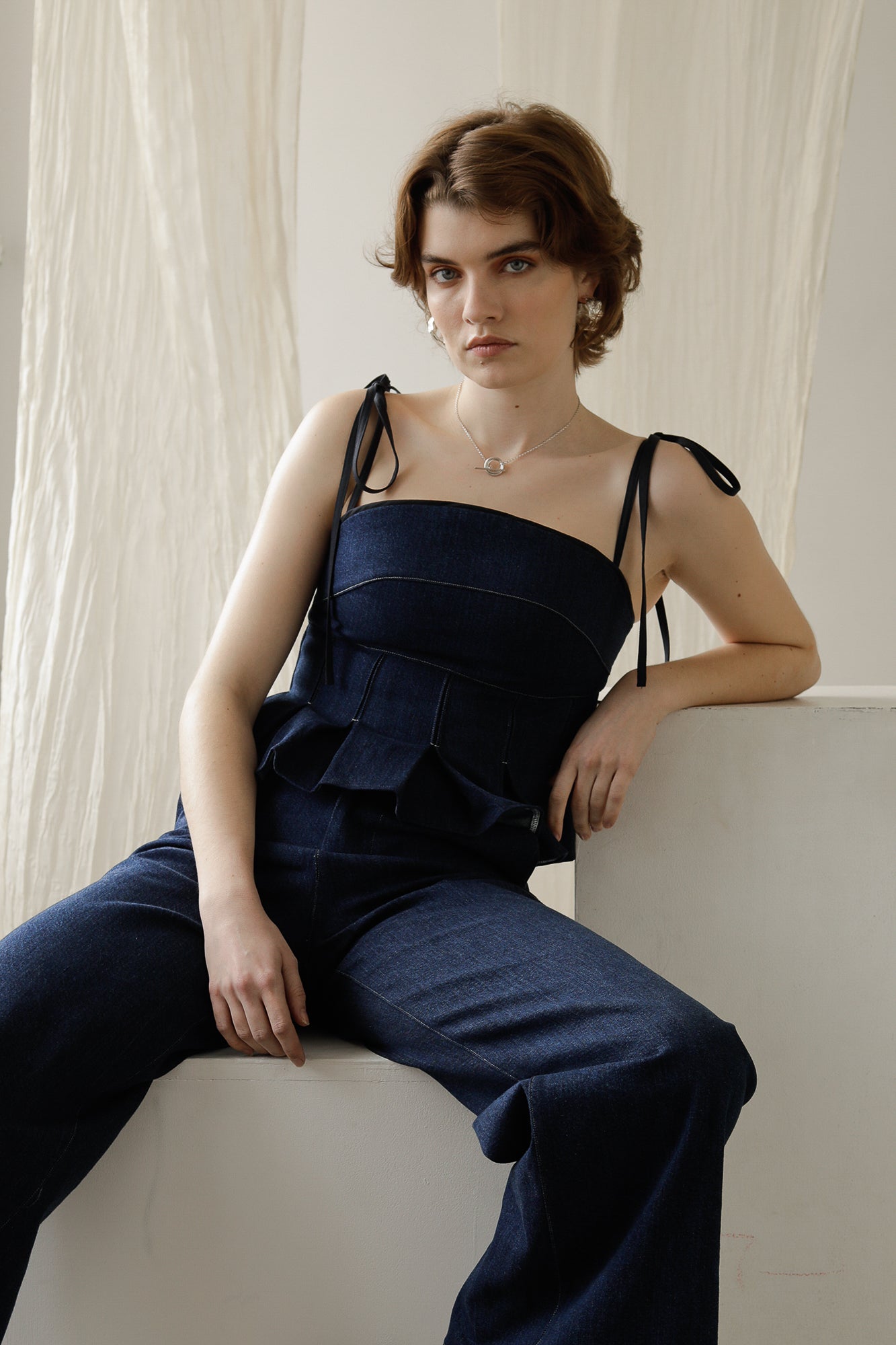 THE ÉSMÉ BUSTIER - Denim