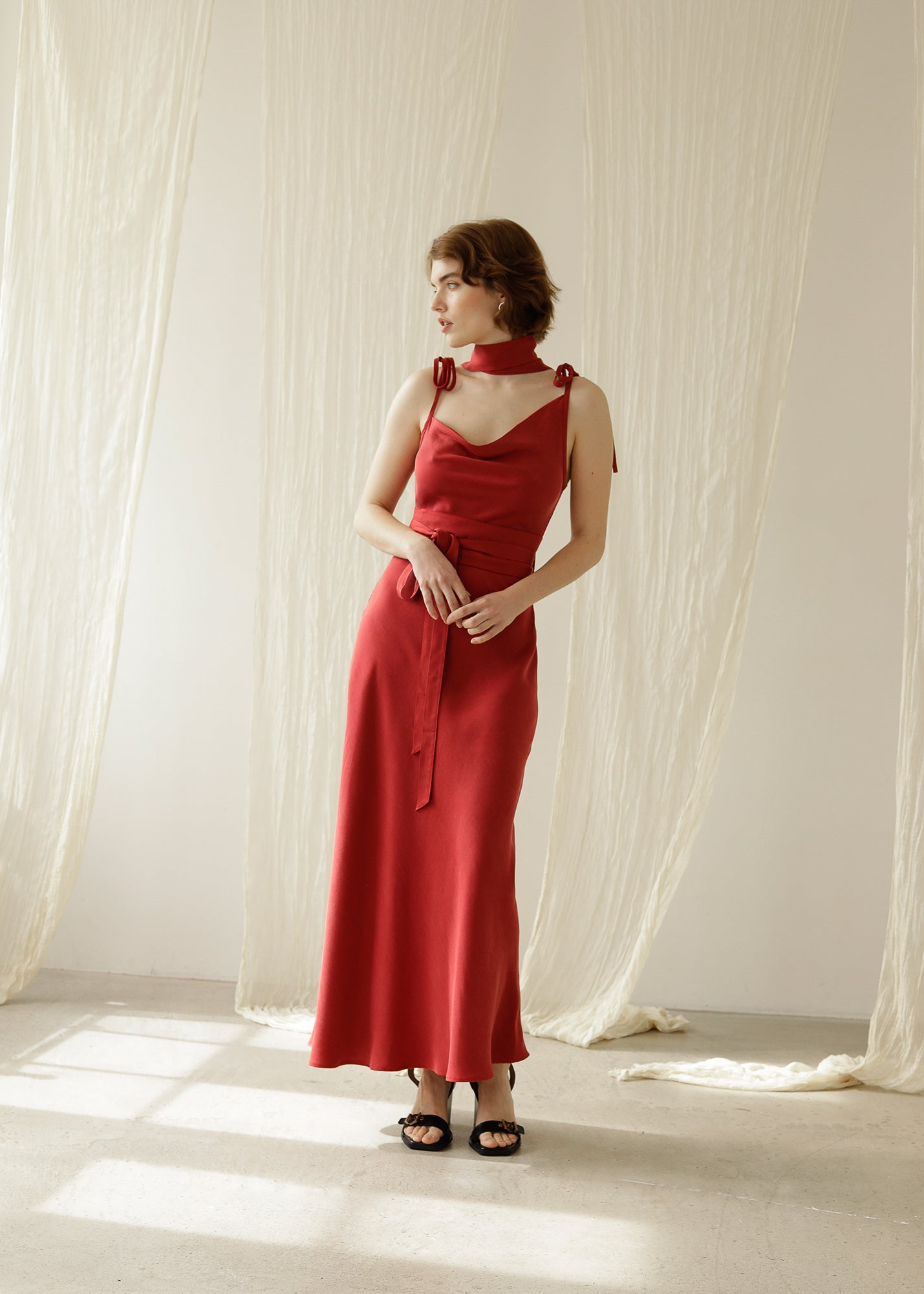 THE LUCIE DRESS - berry