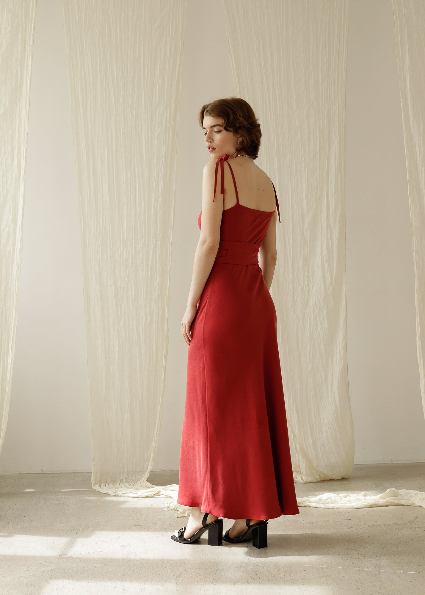 THE LUCIE DRESS - berry