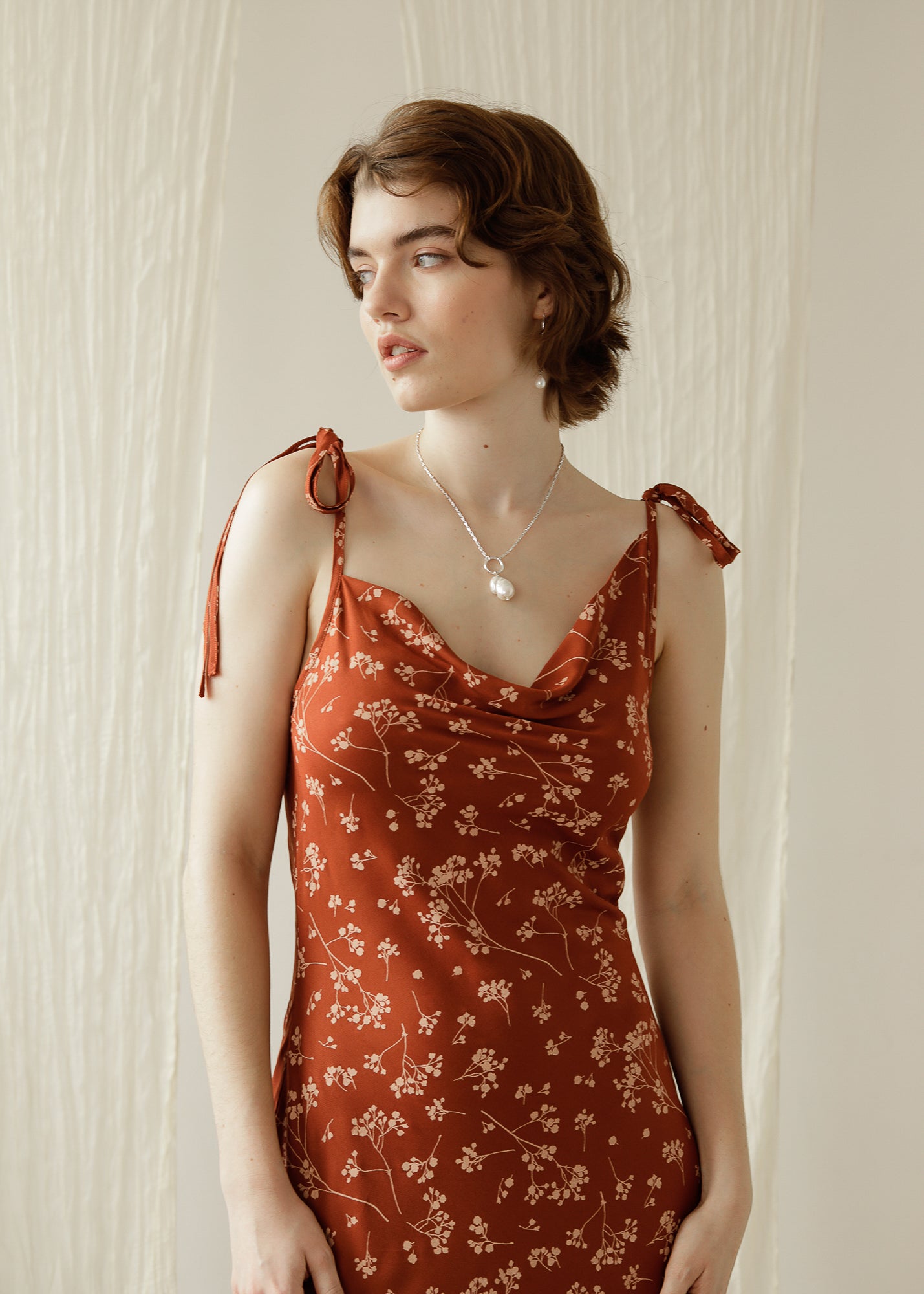 THE LUCIE DRESS - sienna print