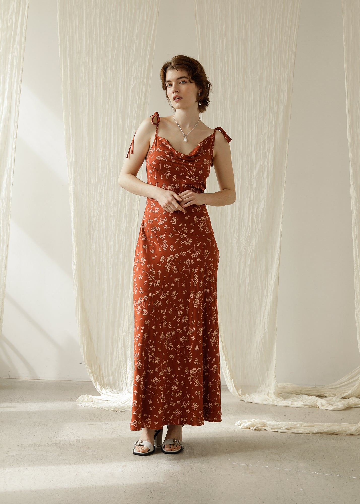 THE LUCIE DRESS - sienna print