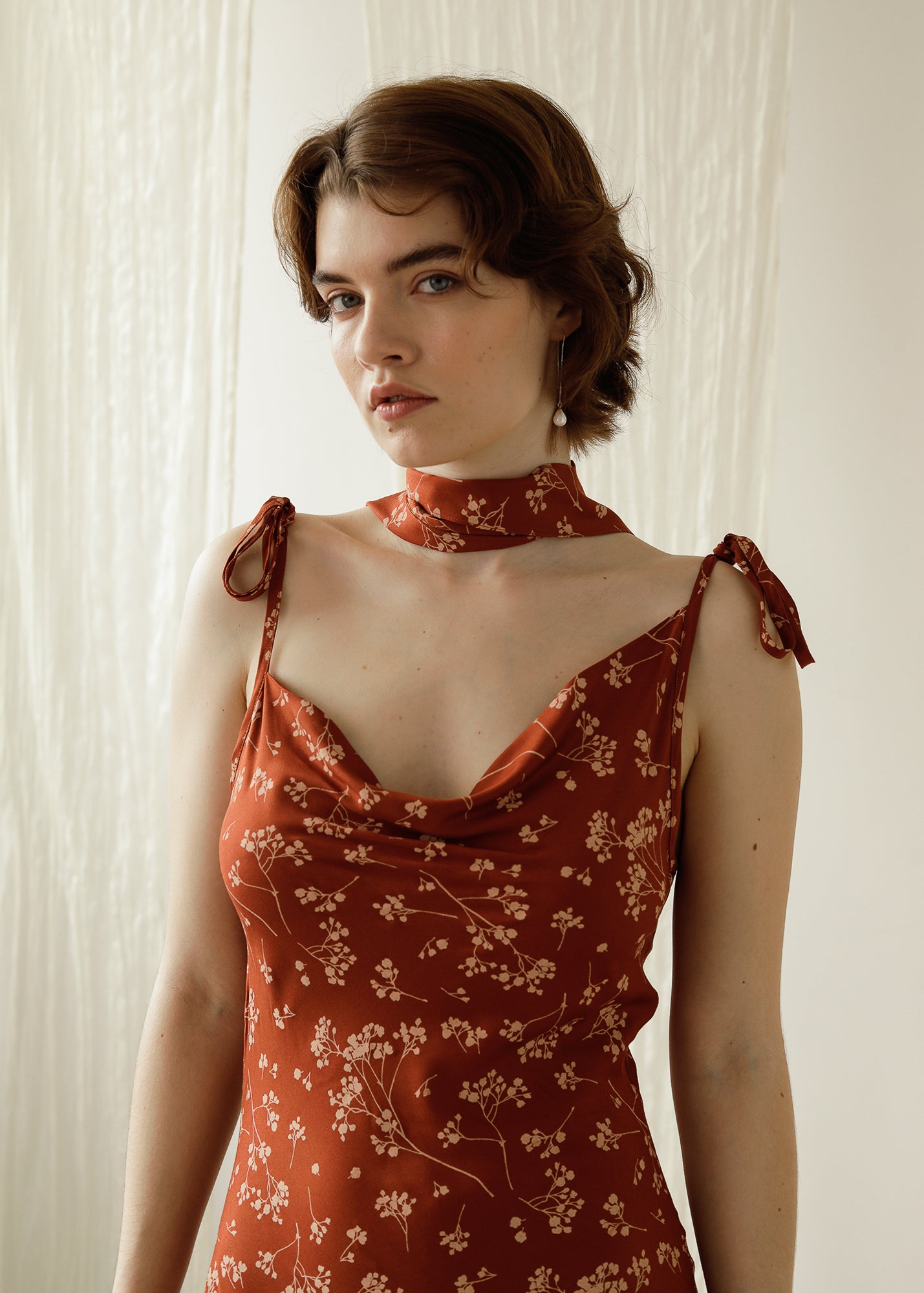 THE LUCIE DRESS - sienna print