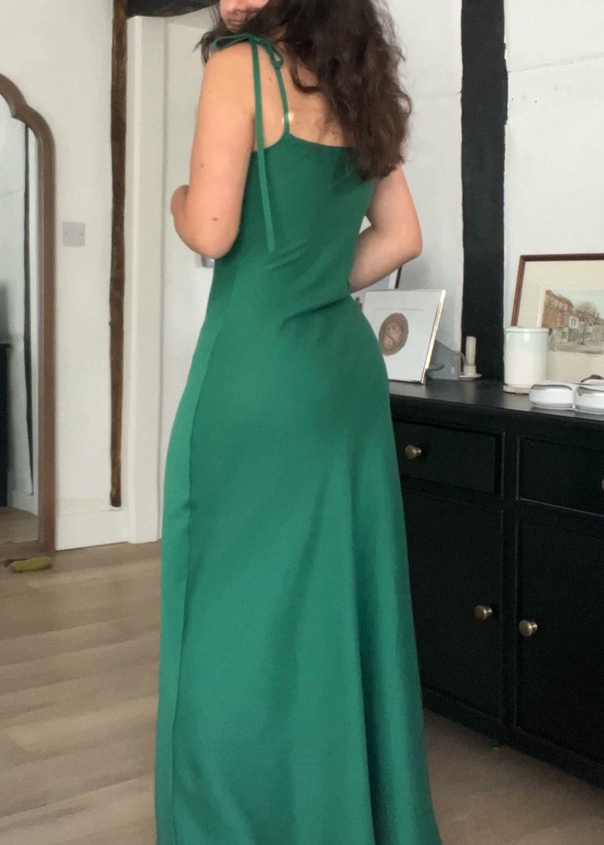 THE LUCIE DRESS - emerald | Size S