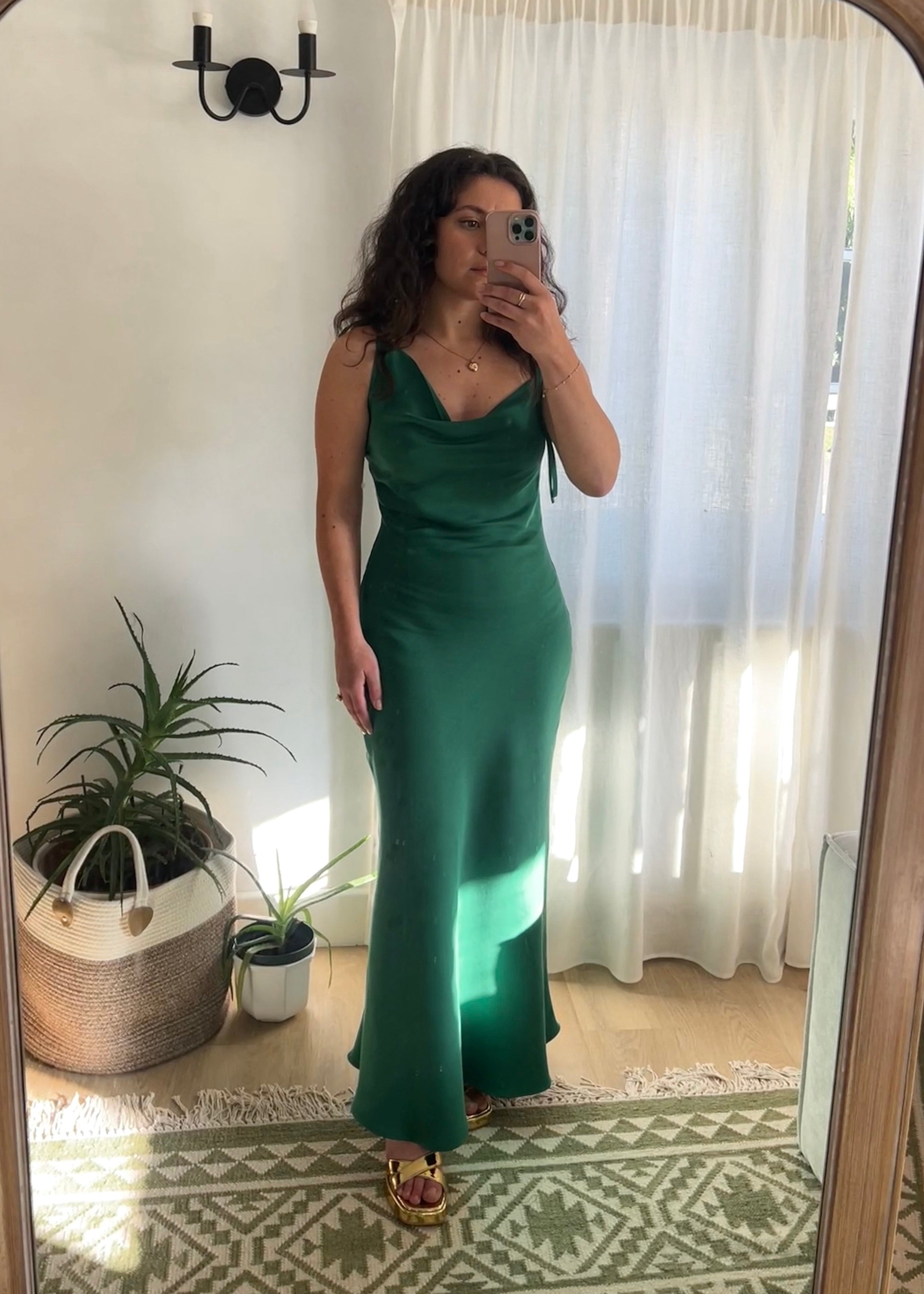THE LUCIE DRESS - emerald | Size S
