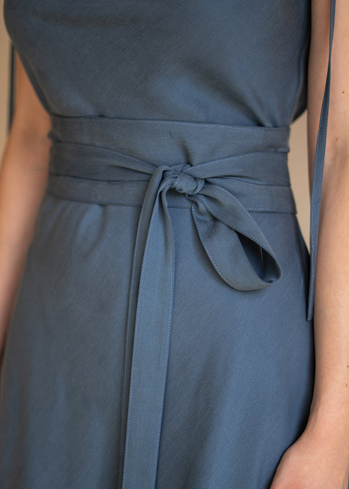 THE LUCIE DRESS in dusty blue