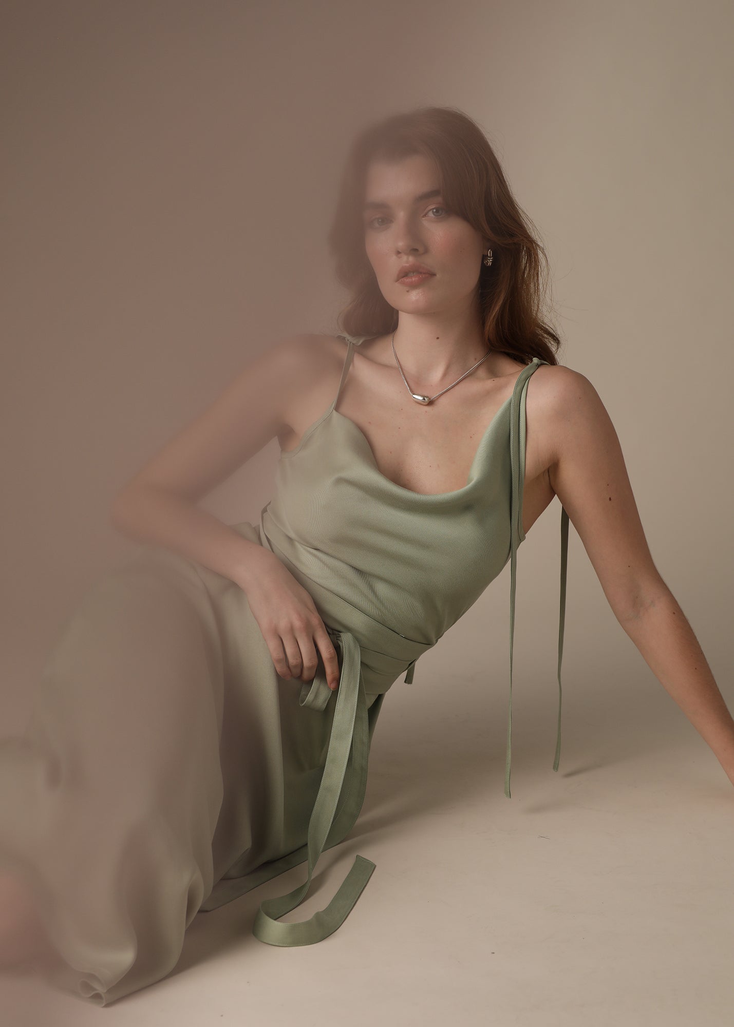 THE LUCIE DRESS - sage green | size M