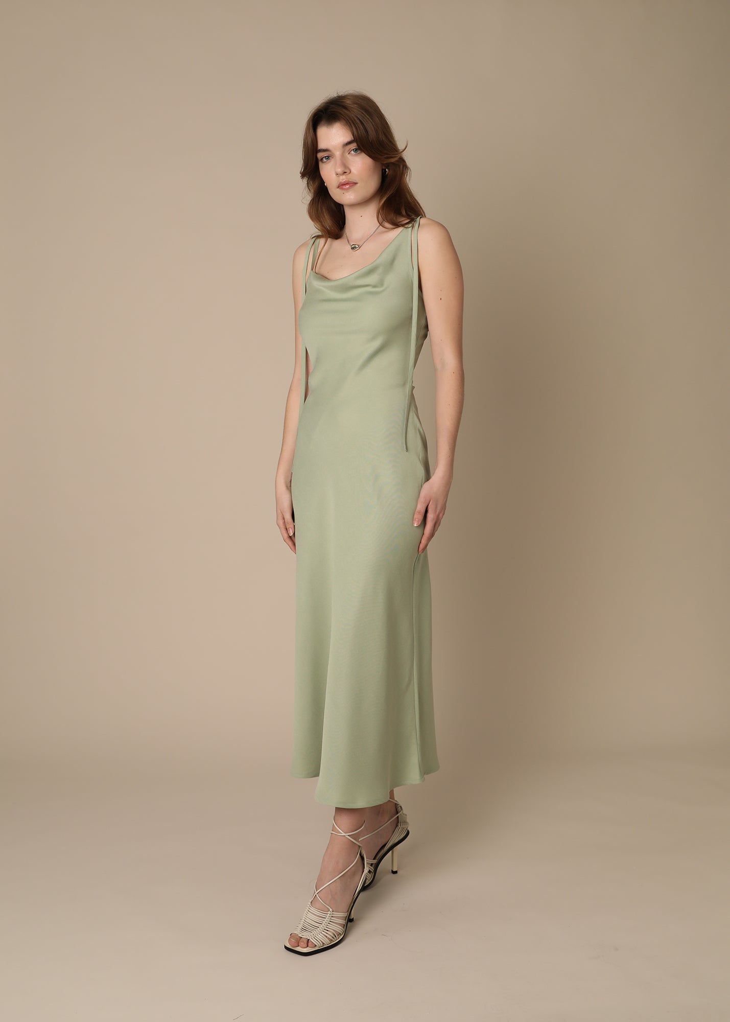 THE LUCIE DRESS - sage green