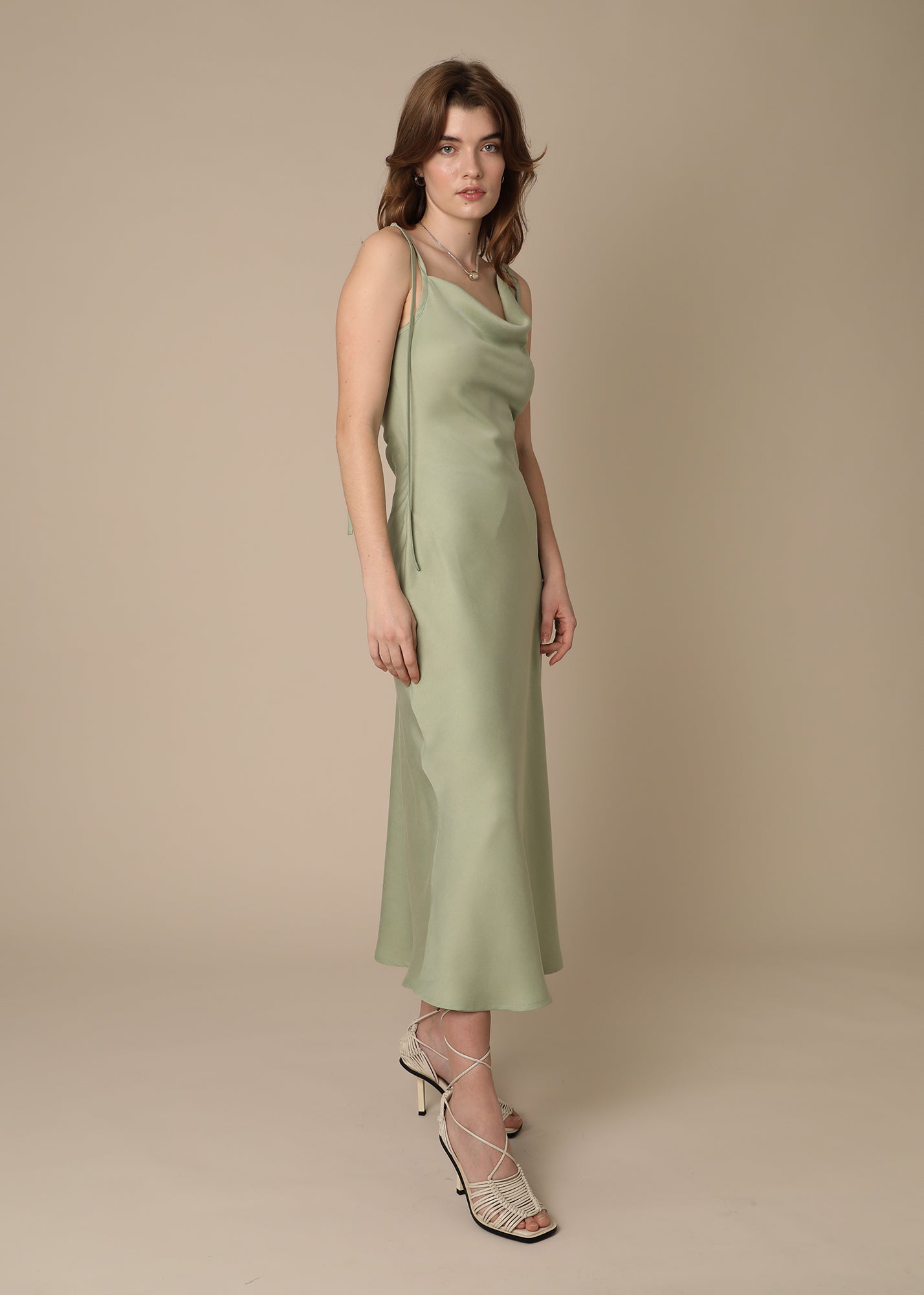 THE LUCIE DRESS - sage green