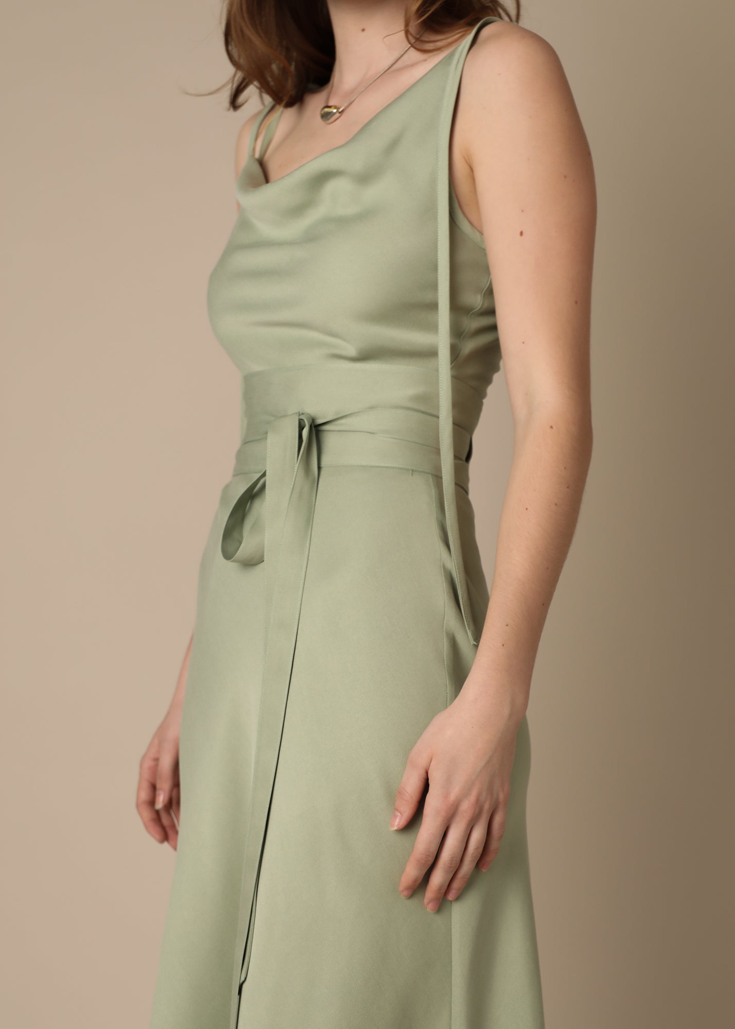 THE LUCIE DRESS - sage green