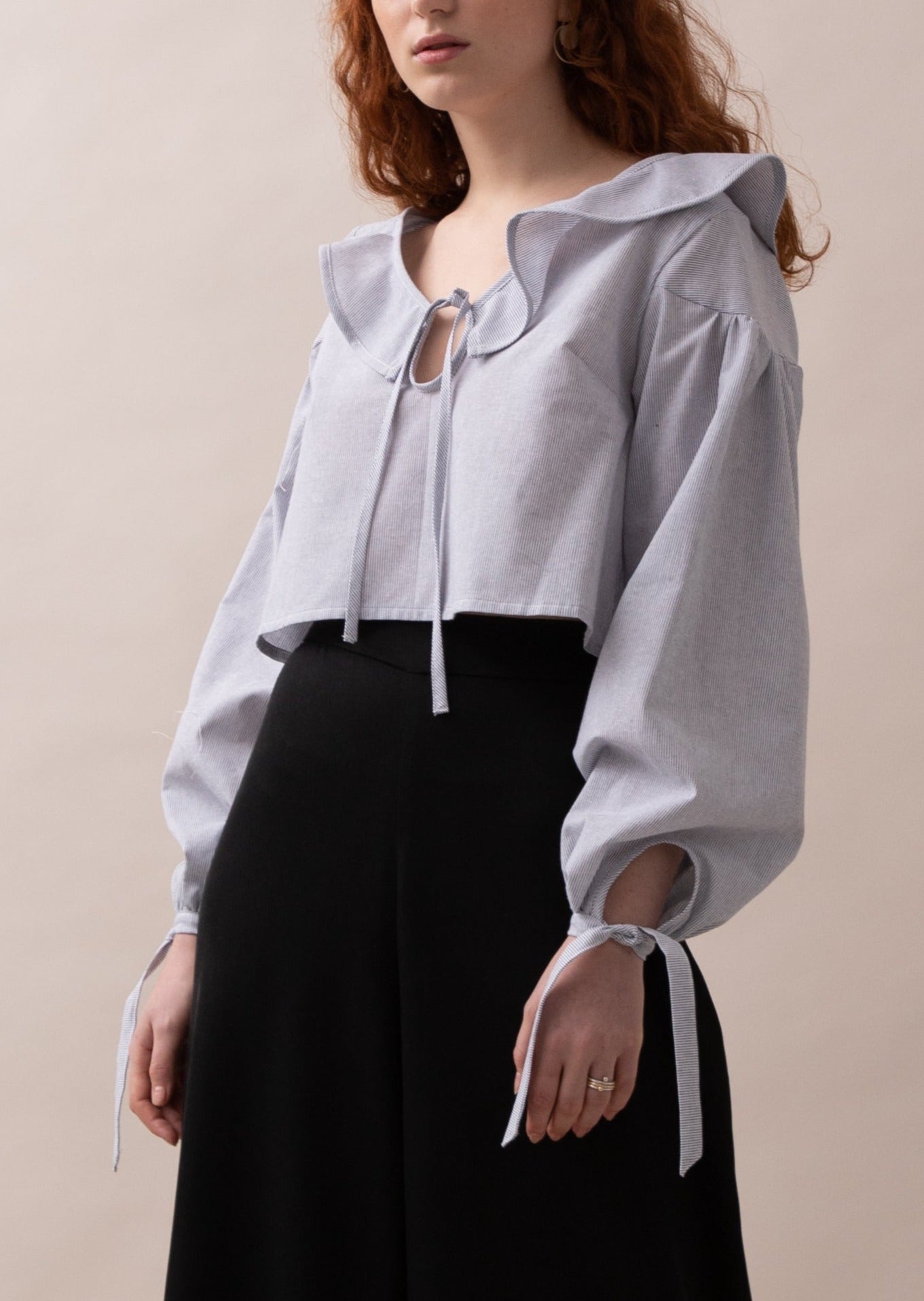 THE MARIE BLOUSE stripe - size S
