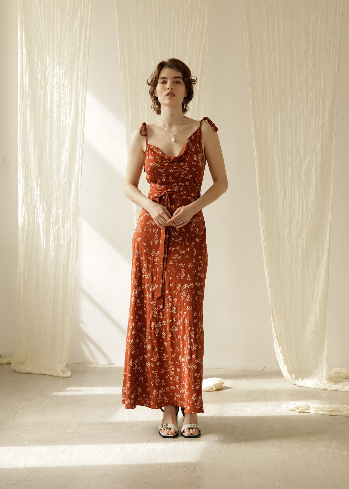 THE LUCIE DRESS - sienna print